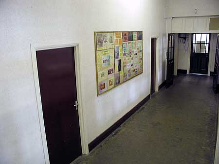 Downstairs - back corridor - east end