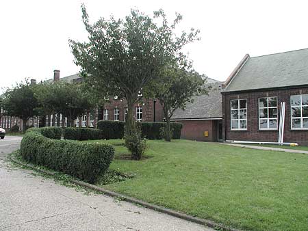 Exterior -  west side front (inc gym)