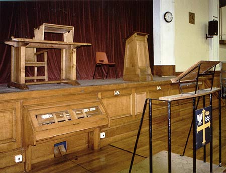 Hall - near stage and organ